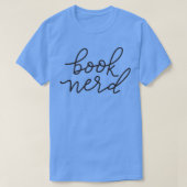 Book Nerd Blk T-shirt (Design voorkant)