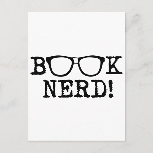 Book Nerd Briefkaart (Voorkant)