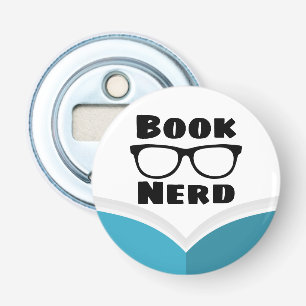 Book Nerd Button Flesopener