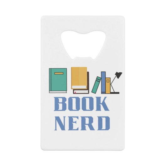 Book Nerd Creditkaart Flessenopener (Voorkant)