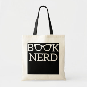 Book Nerd Glasses Funny Reader Librarian Tote Bag