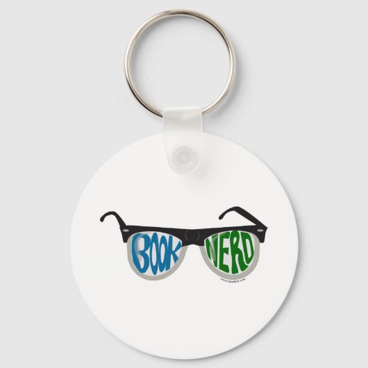 Book Nerd Glasses Sleutelhanger (Voorkant)