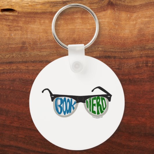 Book Nerd Glasses Sleutelhanger (Voorkant)