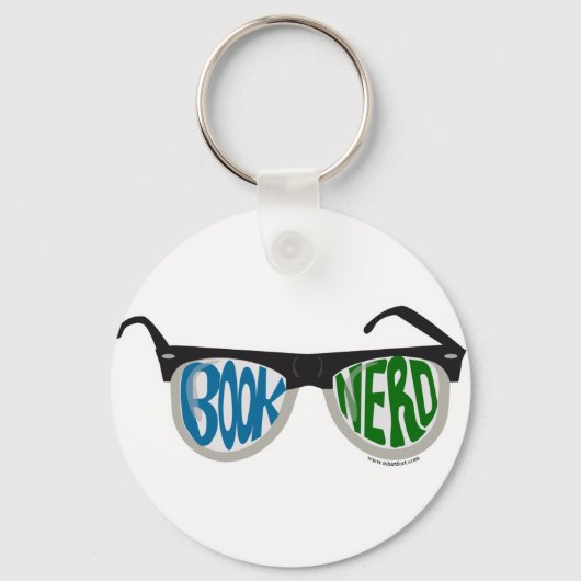 Book Nerd Glasses Sleutelhanger (Voorkant)