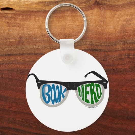 Book Nerd Glasses Sleutelhanger (Voorkant)