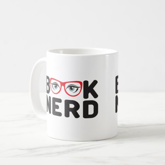 Book Nerd Koffiemok (Voorkant links)