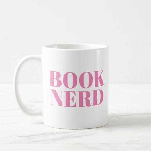 Book Nerd mok | Kute Book Lover Slogan Mok (Links)