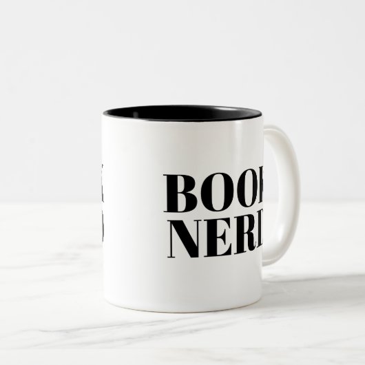 Book Nerd mok | Kute Book Lover Slogan Mok (Voorkant rechts)