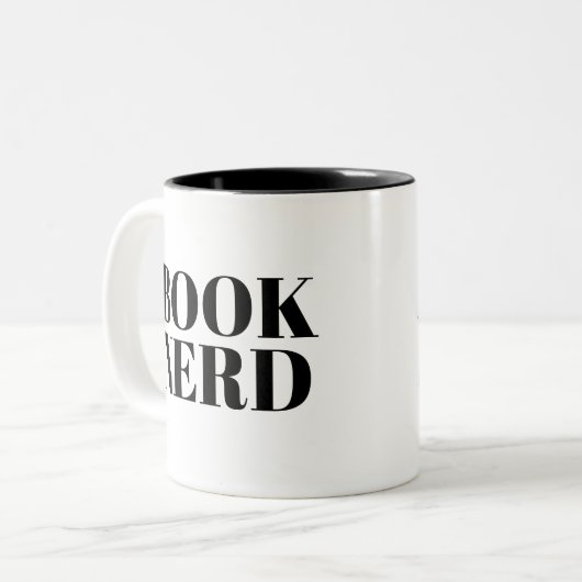 Book Nerd mok | Kute Book Lover Slogan Mok (Voorkant links)