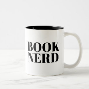 Book Nerd mok   Kute Book Lover Slogan Mok