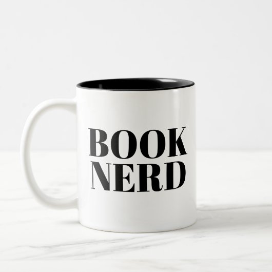 Book Nerd mok | Kute Book Lover Slogan Mok (Links)