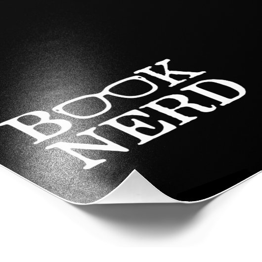 Book Nerd Nerdy Glasses Foto Afdruk (Hoek)