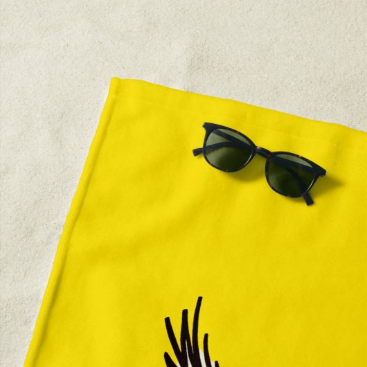 Book nerd owl strandlaken (In situ)