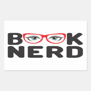 Book Nerd Rechthoekige Sticker