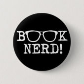 Book Nerd Ronde Button 5,7 Cm (Voorkant)