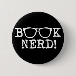 Book Nerd Ronde Button 5,7 Cm
