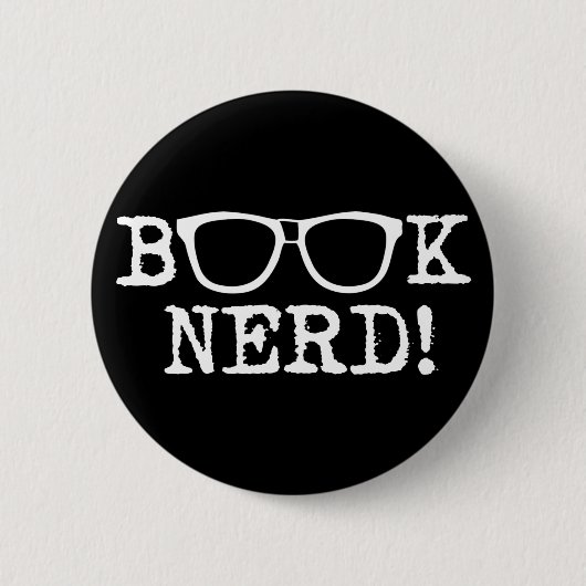 Book Nerd Ronde Button 5,7 Cm (Voorkant)