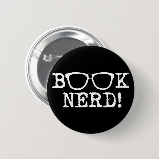 Book Nerd Ronde Button 5,7 Cm (Voorkant /achterkant)
