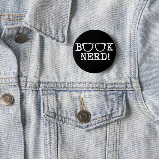 Book Nerd Ronde Button 5,7 Cm (In situ)