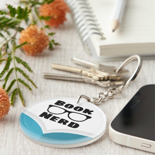 Book Nerd Sleutelhanger (Voorkant Rechts)
