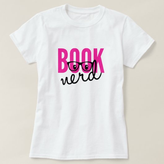 Book Nerd T-Shirt (Design voorkant)