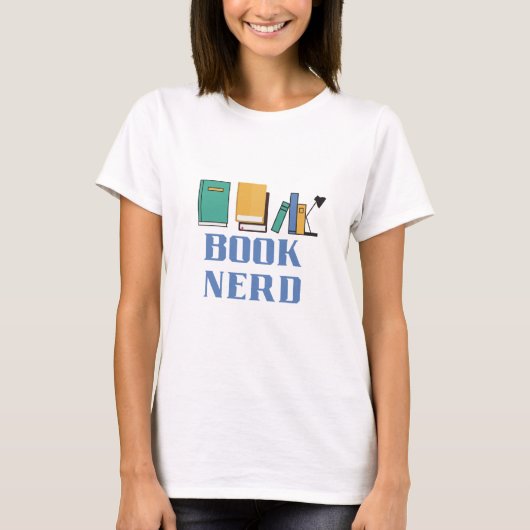 Book Nerd T-shirt (Voorkant)