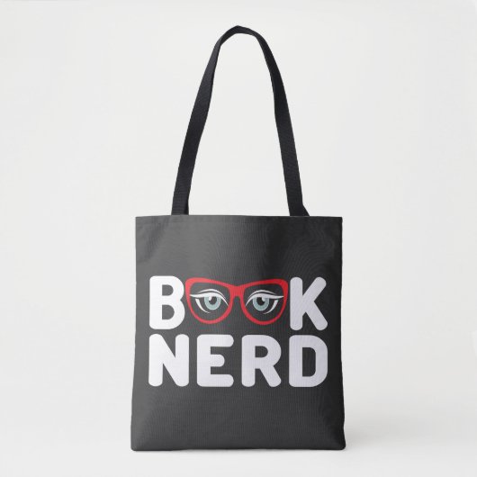 Book Nerd Tote Bag (Voorkant)
