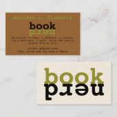 Book Nerd Visitekaartje (Voorkant / Achterkant)
