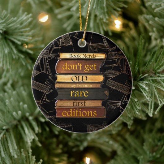 Book Nerds Reader Bookaholic Books Lover Bookworm Keramisch Ornament (Boom)