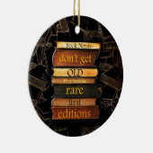 Book Nerds Reader Bookaholic Books Lover Bookworm Keramisch Ornament (Rechts)