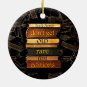 Book Nerds Reader Bookaholic Books Lover Bookworm Keramisch Ornament (Achterkant)