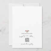 Book New Chapter Floral Bridal Shower Kaart (Achterkant)