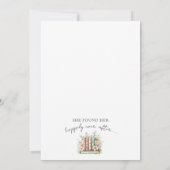 Book New Chapter Floral Bridal Shower Kaart (Achterkant)