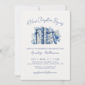 Book New Chapter Floral Bridal Shower Kaart (Voorkant)