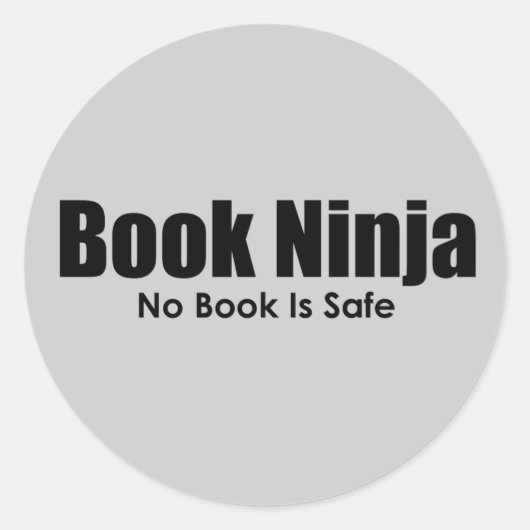 Book Ninja Sticker (Voorkant)