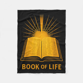 Book Of Life Christian Spiritual Bible Verse Inspi Fleece Deken