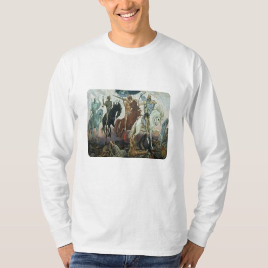 Book of Revelation Four Horsperma of the Apocalyps T-shirt (Voorkant)