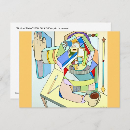"Book of Rules" van Ruchell Alexander Briefkaart (Voorkant / Achterkant)