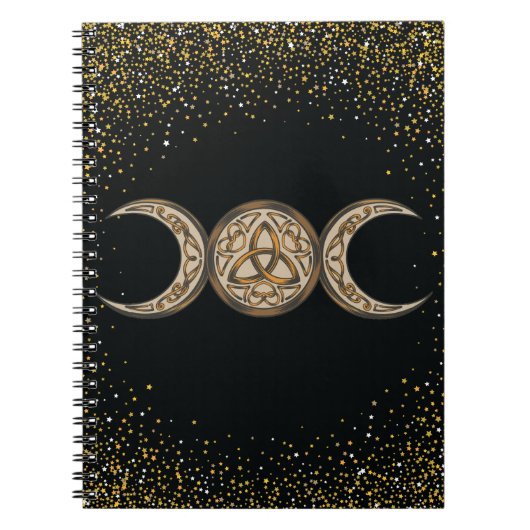 Book of Shadows Celtic Triple Moon/Triple Goddess  Notitieboek (Voorkant)