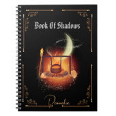 Book of Shadows Fire Cauldron Journal Black Notitieboek (Voorkant)