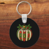 Book Ornaments Book Lover Cozy Christmas Teacher L Sleutelhanger (Voorkant)