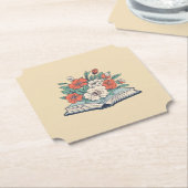 Book Paper Coaster Kartonnen Onderzetters (Gekanteld)