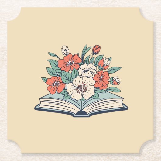 Book Paper Coaster Kartonnen Onderzetters (Voorkant)