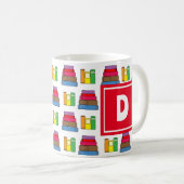 Book Pattern Monogram Koffiemok (Voorkant rechts)