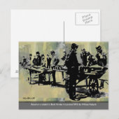 Book Peddler op het wiel Briefkaart (Voorkant / Achterkant)