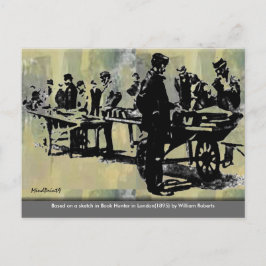 Book Peddler op het wiel Briefkaart