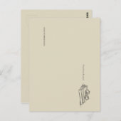 Book Pile- Minimalist Book Lover  Briefkaart (Voorkant / Achterkant)