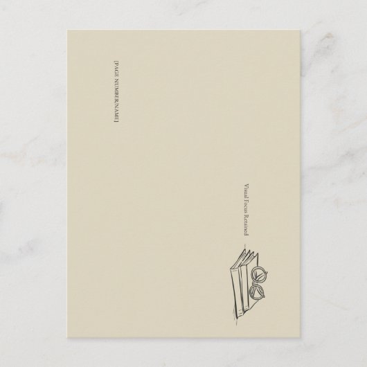 Book Pile- Minimalist Book Lover  Briefkaart (Voorkant)