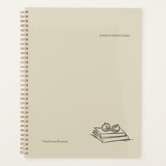 Book Pile- Minimalist Book Lover Planner (Voorkant)