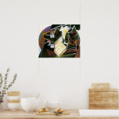 Book, Pipe and Glasses, Juan Gris,  Cubisme Poster (Keuken)